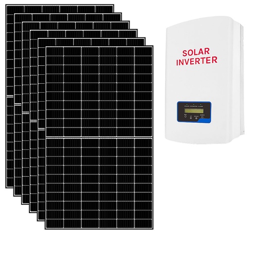[6KWCEI] Kit fotovoltaico 6 kWp connesso in rete con pannelli ed inverter conforme CEI0-21 | 6KWCEI