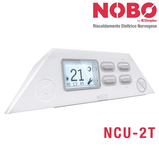 [80310003] Cronotermostato digital NOBO NCU-2T con pantalla para radiador eléctrico Noruego