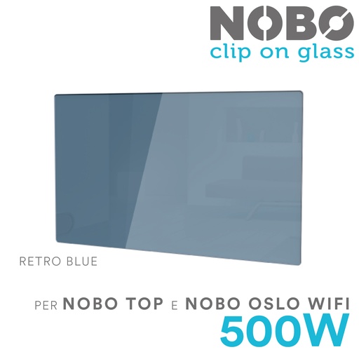 [87000242] Clip on glass retro blue per NOBO 500W