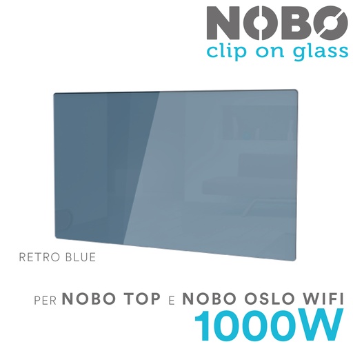 [87000244] Clip on glass retro blue per NOBO 1000W