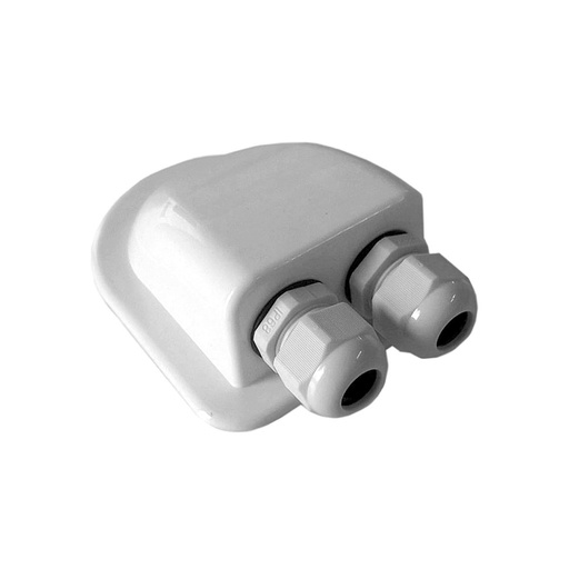 [BS2] Passacavo 2 vie in PVC per tetto camper/barca