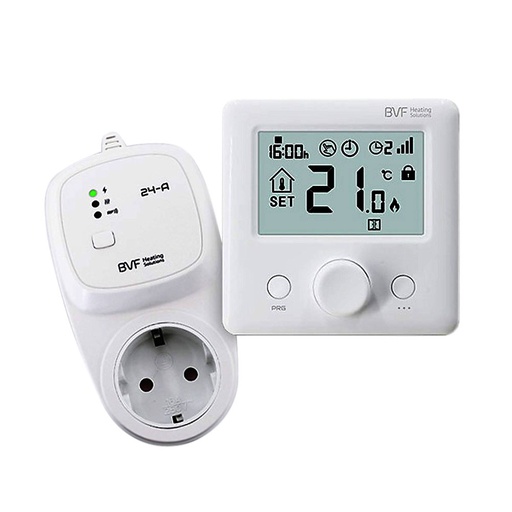 [BVF24-FA] BVF24-FA | Cronotermostato a radiofrequenza con attuatore da presa