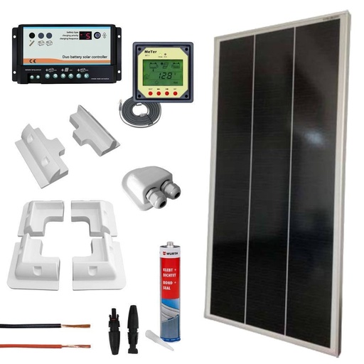 [CAMP200P-M] Kit fotovoltaico completo per camper con pannello 200Wp MONO | CAMP200P-M