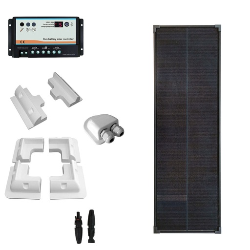 [CAMP50B] Kit fotovoltaico per camper con pannello 50Wp mono | CAMP50B