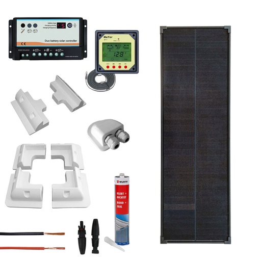 [CAMP60P] Kit fotovoltaico completo per camper con pannello 60Wp monoi | CAMP60PRO