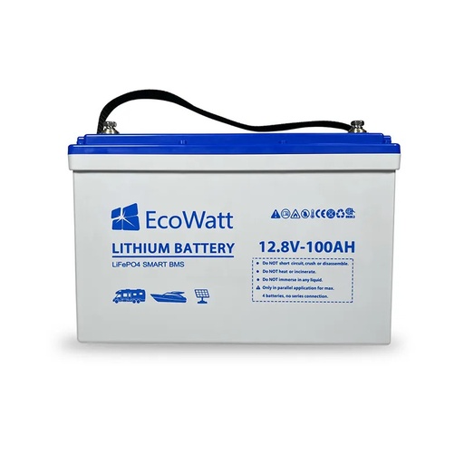 [ECO12-100] Batteria al Litio 12V 100Ah con BMS | Ultimatron France