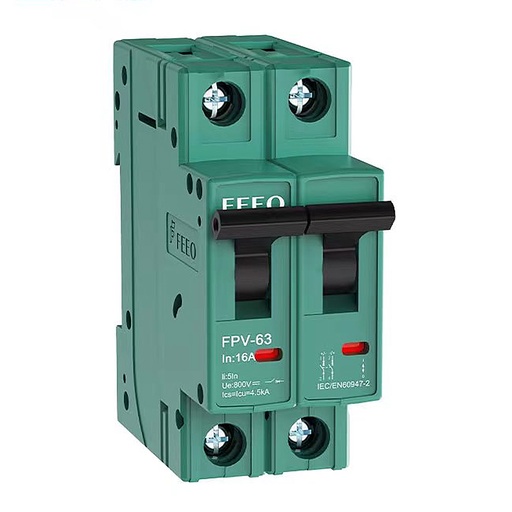 [EPV20-2P8] Interruttore magnetotermico 20A 800V DC Curva C | FEEO