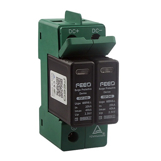 [ESPD-2P8] Scaricatore di sovratensione 800V DC per fotovoltaico tipo 2 | FEEO