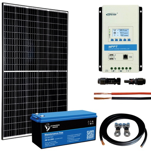 [EUREKA-L] Kit fotovoltaico ad isola 12V minimo 400 Wp completo e di alta qualità | EUREKA L