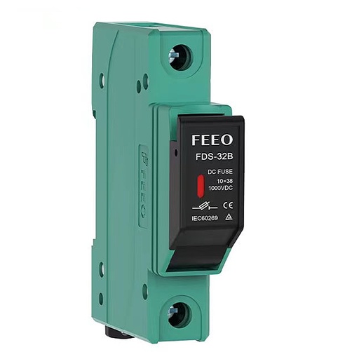 [FDS-32LED] Base portafusibile con LED per fusibili a pila 10x38 max 32A (fusibile non incluso)| FEEO