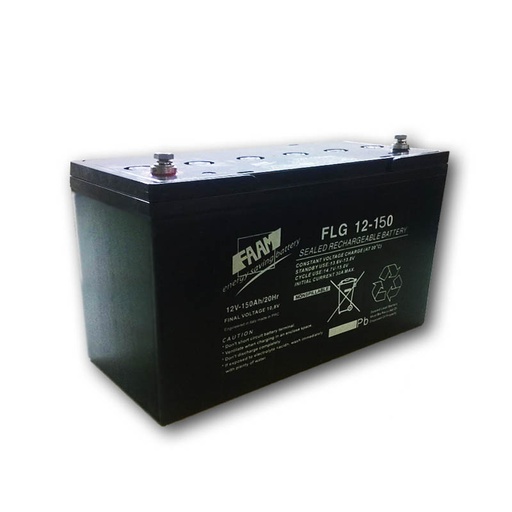 [FLG12-150] Batteria Piombo GEL 150Ah 12V ermetica scarica lenta | 1200 cicli | FAAM