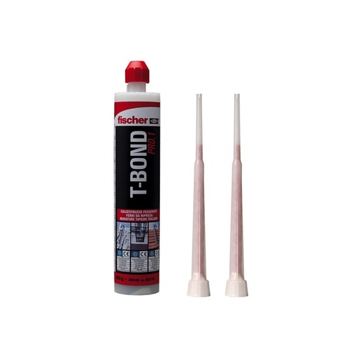 [FS093179] Ancorante chimico bicomponente T-BOND PRO.1  cartuccia da 300 ml | Fischer