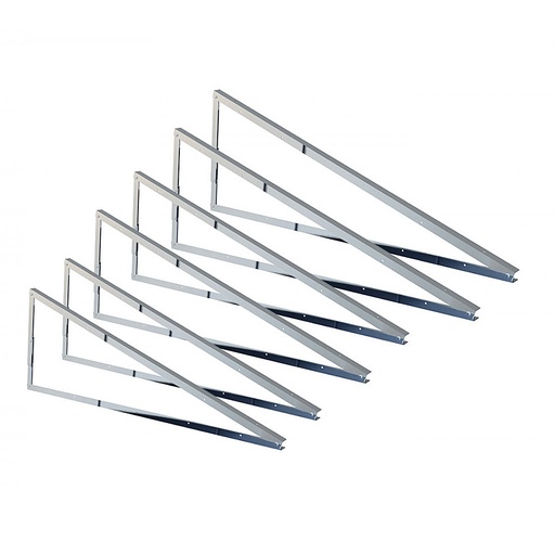 [FVD500007] Triangolo HTL diag 220cm per fissaggio pannelli su tetto piano | Inclinazione regolabile 25°-30°-35° | FV Power