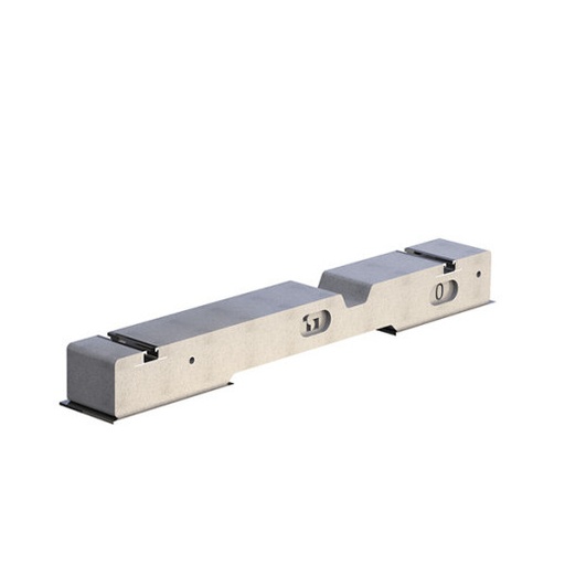 [FVD500011] Zavorra in cemento piana con profilo FVP integrato per fissaggio pannelli su tetto piano con inclinazione 0°