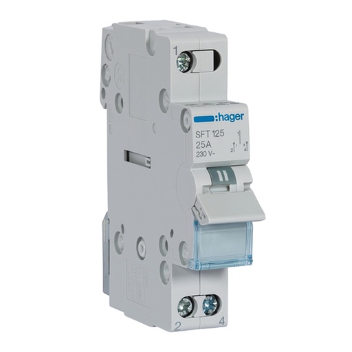 [HAGSFT125] Commutatore 1-0-2 1 Polo 25A 1 Modulo | Hager