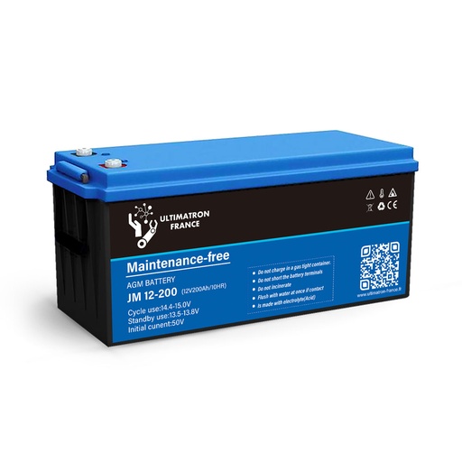 [JM12-150] Batteria Piombo AGM piastra piana 150Ah 12V senza manutenzione | Ultimatron France