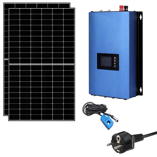 [KIT1KWPLUG] Kit micro-fotovoltaico con inverter 1 kW PlugReady e sensore zero immissione | KIT1KWPLUG