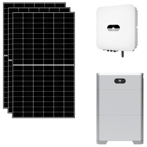 [KITHUA3LU10] Kit fotovoltaico 3 kWp con accumulo 10 kWh con pannelli, inverter e batterie Huawei