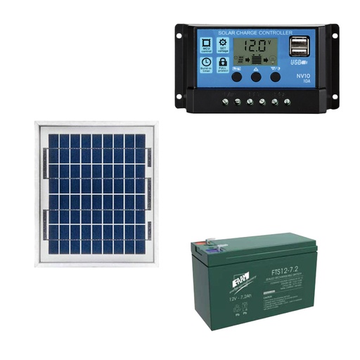[KITPLUS05] Kit fotovoltaico ad isola 5Wp per luoghi isolati | STARTER+05