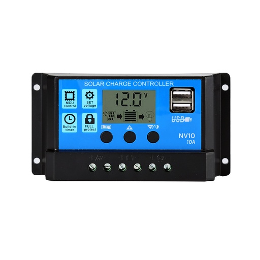 [NV10] Regolatore di carica PWM 10A 12/24V | NV10 | NV Solar