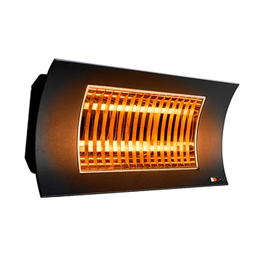 [OASI2000N] OASI Nero | Riscaldatore per verande ad infrarossi IR-B Carbon - 1000/2000W