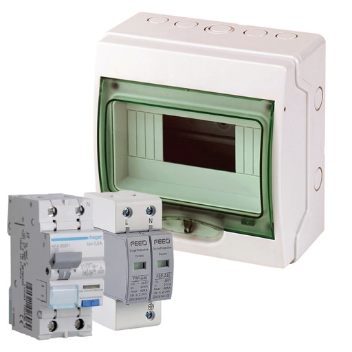 Kit quadro di protezione lato alternata CA specifico per impianti fotovoltaici | QUA-CA