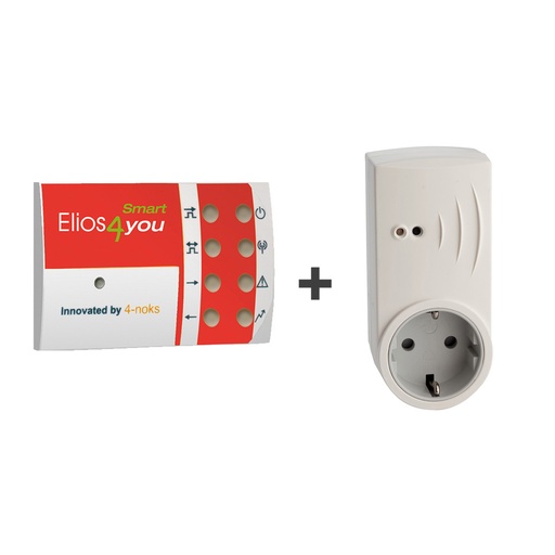 [RED-CAP-EU-KIT] Elios4you RED CAP + Smart Plug RC | Trasforma Elio4you nella versione SMART + 1 Presa controllabile dall'app