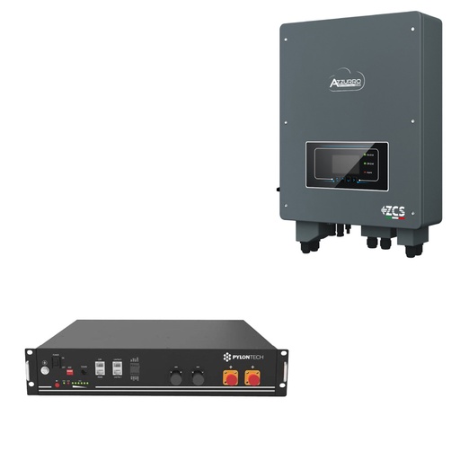 [RETZCS2.4] Kit accumulo 2,4 kWh per impianto fotovoltaico esistente | Inverter Zucchetti e batterie litio Pylontech