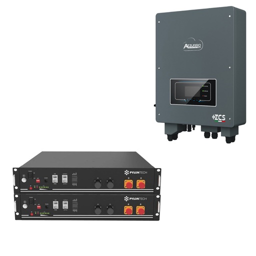 [RETZCS4.8] Kit accumulo 4,8 kWh per impianto fotovoltaico esistente | Inverter Zucchetti e batterie litio Pylontech