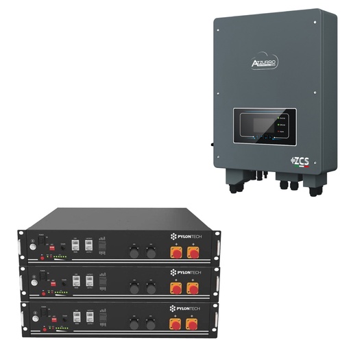 [RETZCS7.2] Kit accumulo 7,2 kWh per impianto fotovoltaico esistente | Inverter Zucchetti e batterie litio Pylontech