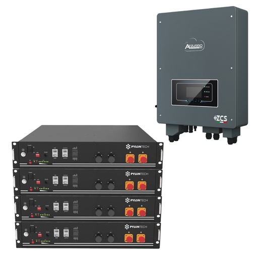 [RETZCS9.6] Kit accumulo 9,6 kWh per impianto fotovoltaico esistente | Inverter Zucchetti e batterie litio Pylontech