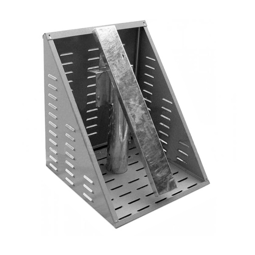 [SU-SOLAR-P04] Supporto testapalo per 2 pannelli fotovoltaici da 150Wp con vano batterie