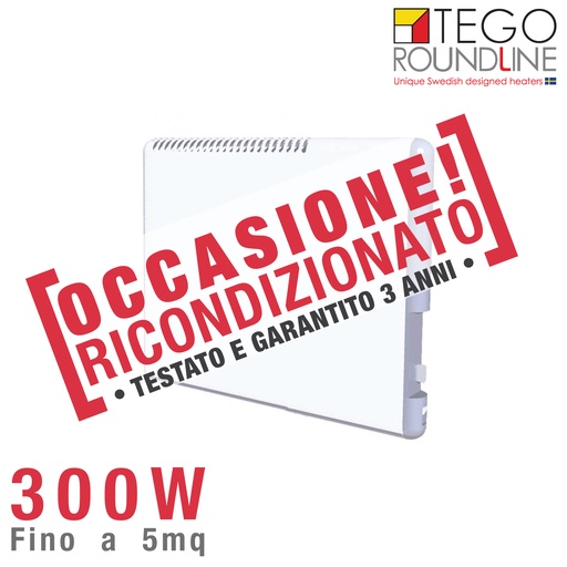 [Txxx-E8511674] OUTLET - Radiatore svedese 300W basso consumo | h. 40cm | fino 5 m² | RICONDIZIONATO | Txxx
