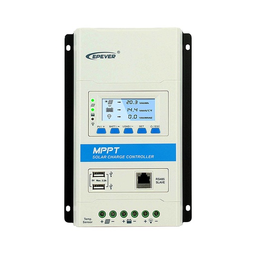 [TRIRON2210N-2U] Regolatore di carica MPPT 20A 12/24V TRIRON | DS2+UCS | EPEver