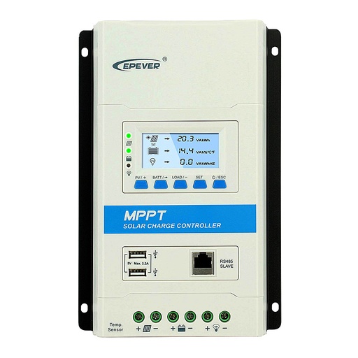 [TRIRON4210N-2U] Regolatore di carica MPPT 40A 12/24V TRIRON | DS2+UCS | EP Solar
