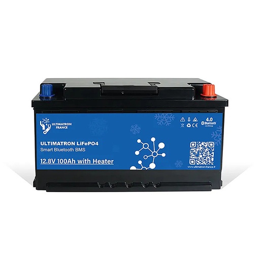 [ULS12-100] Batteria al Litio 12V 100Ah con BMS Smart Bluetooth sotto sedile | Ultimatron France
