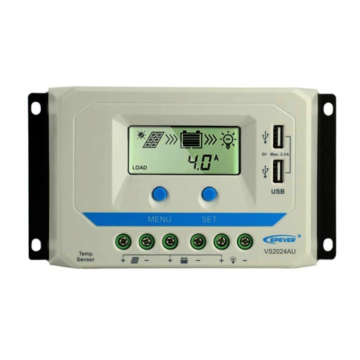 [VS3024AU] Regolatore di carica PWM 30A 12/24V ViewStar AU | EP Solar