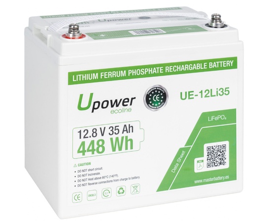 [UE-12LI35] Batteria al Litio 12V 100Ah con BMS | Ultimatron France (copia)