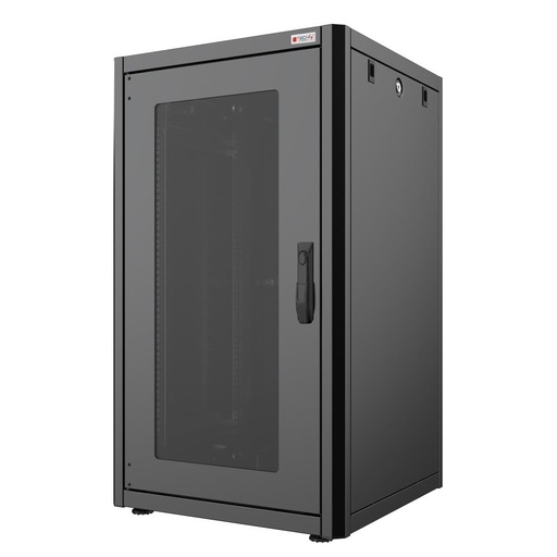 [CASE-EN-2666B] Armadio Rack 19" 600x600 26 Unità Nero serie Easynet