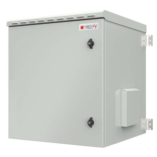 [CASEIP55-1260] Armadio Rack 19" a Parete 12U Grigio IP55 Porta Cieca prof. 600 mm