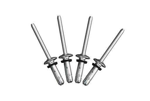 [100xRIVALL] Rivetti in alluminio con guarnizione in gomma Ø5,2x19 - BOX 100pz