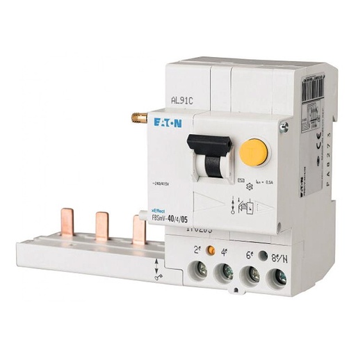 [ETN63.03A4P] Blocco differenziale Eaton 63A 400V CA - 300mA 4 poli tipo A | ETN63.03A